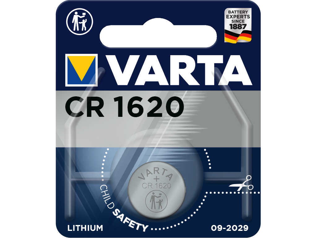 Varta Button Cell Lithium CR1620 3v 1st