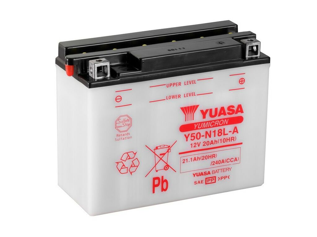 Yuasa Mc batteri  Y50-N18L-A 12v 21,1 Ah
