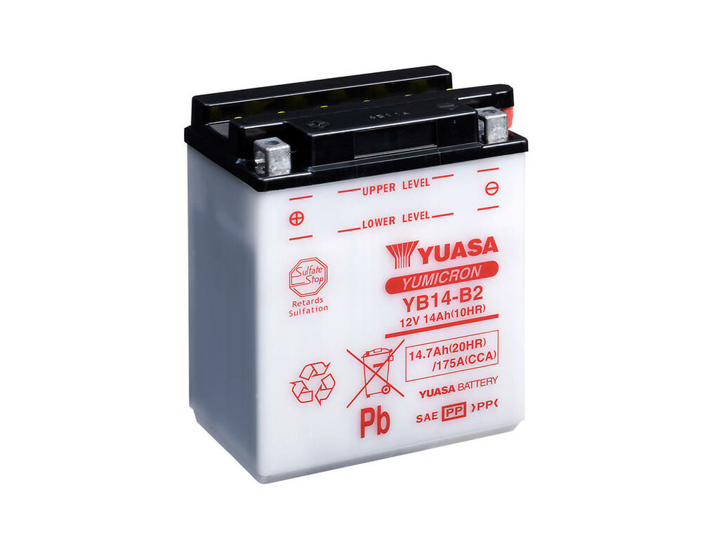 Yuasa Mc batteri  YB14-B2 12v 14,7 Ah