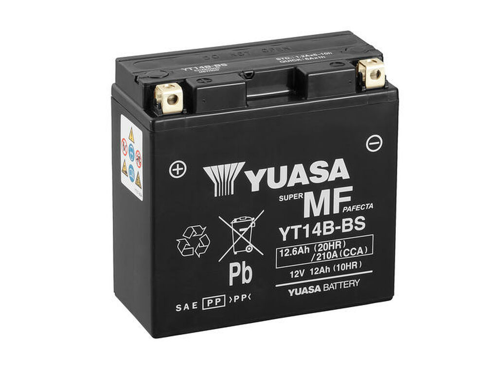 Yuasa Mc batteri  YT14B-BS MF AGM 12v 12,6 Ah