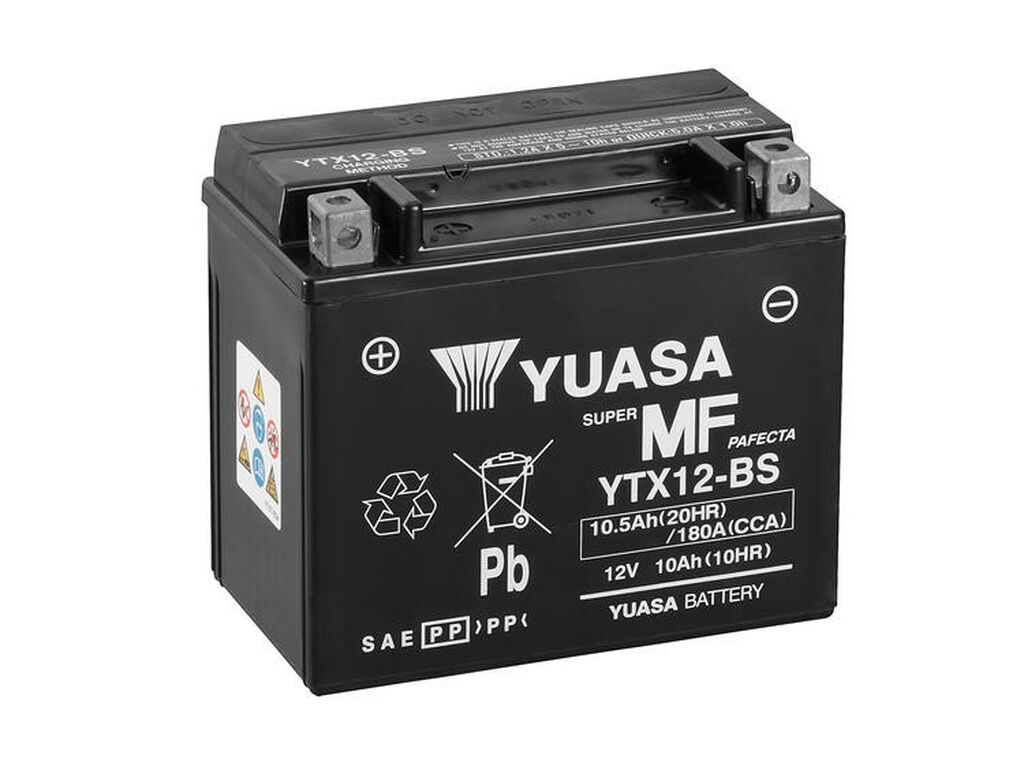 Yuasa Mc battery YTX12-BS MF AGM 12v 10,5 Ah