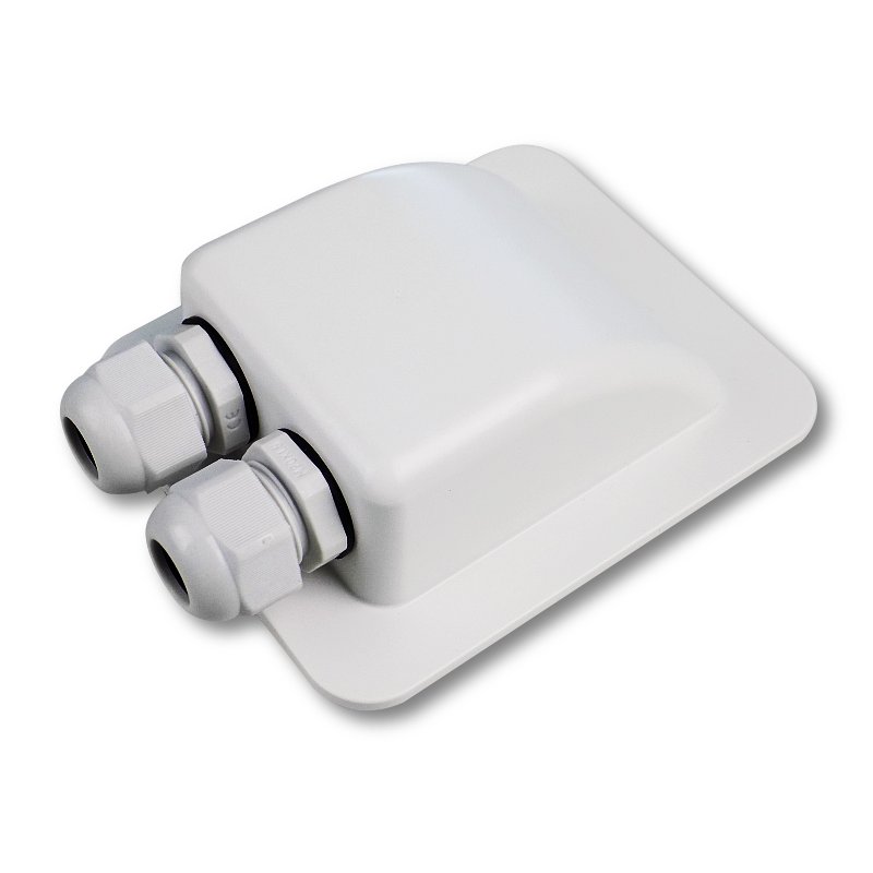 Cable gland 2-way White