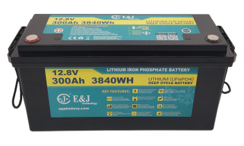 E&J Lithium 12V 300Ah Heat - BT
