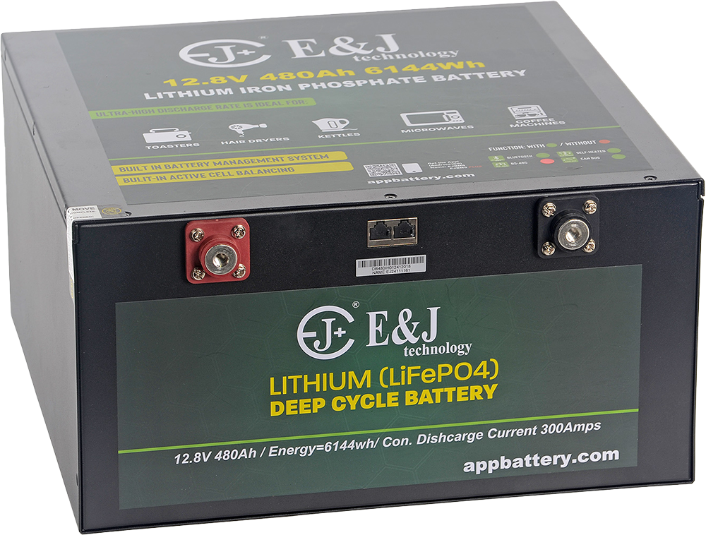 E&J Lithium 12V 480Ah Heat - BT