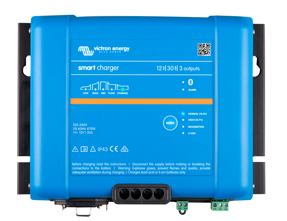 Smart IP43 Laddare 12V 30A 3 utg