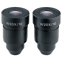 Wide-field eyepiece pair for stereo microscopes, 5x