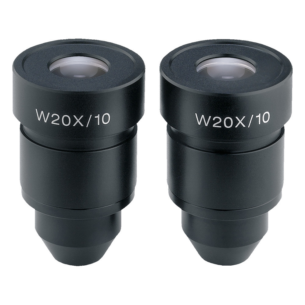Pair of wide-field eyepieces for stereomicroscopes, 15x