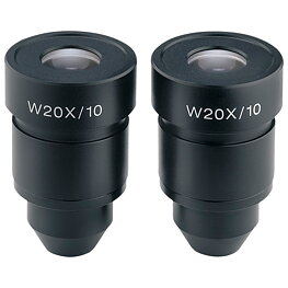 Pair of wide-field eyepieces for stereo microscopes, 20x