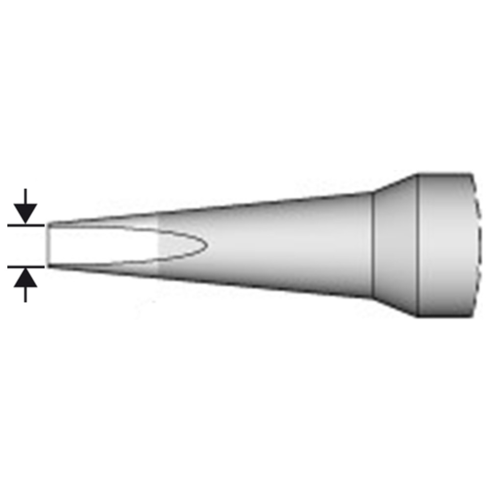 Lödspets serie C115, mejselform, C115222/1,6 x 0,3 mm, rak, High Thermal - 3