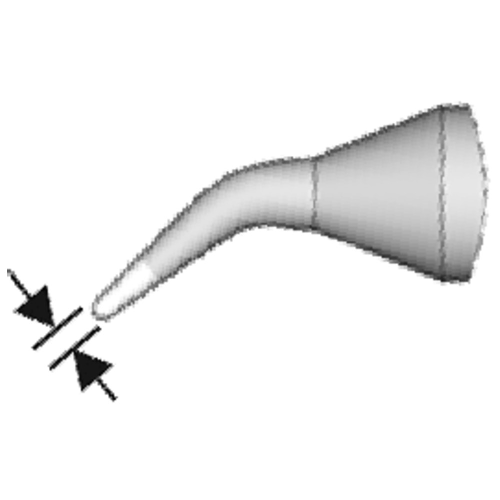 Lödspets serie C130, rund form, C130409/Ø 1,7 mm, böjd - 3