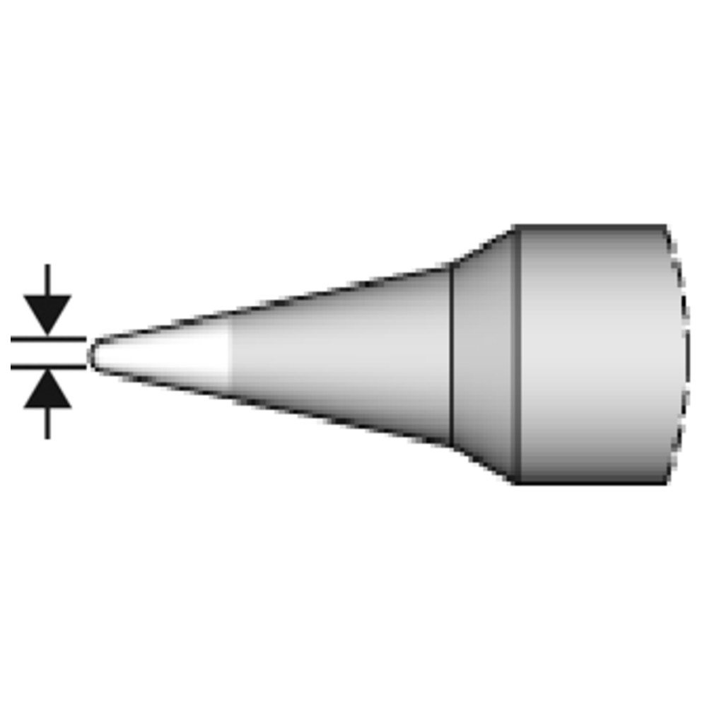 Lödspets serie C210, rund form, C210004/Ø 0,7 mm, böjd - 3