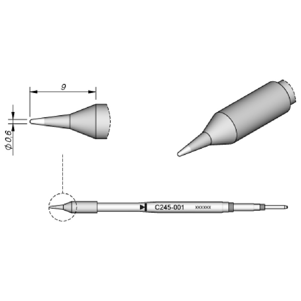 Soldering cartridge lead-free C245-628 - 2