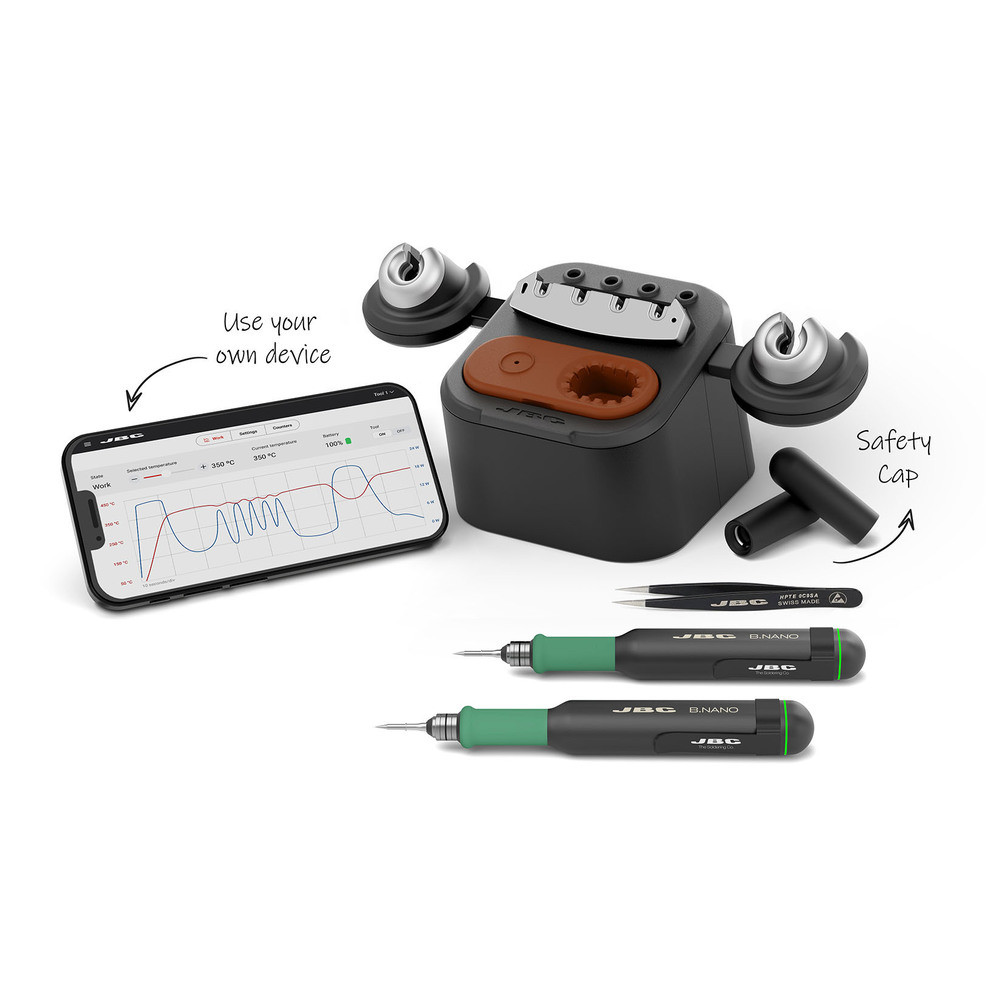 B.IRON DUAL NANO Precision Station, with two handpieces, without tablet
