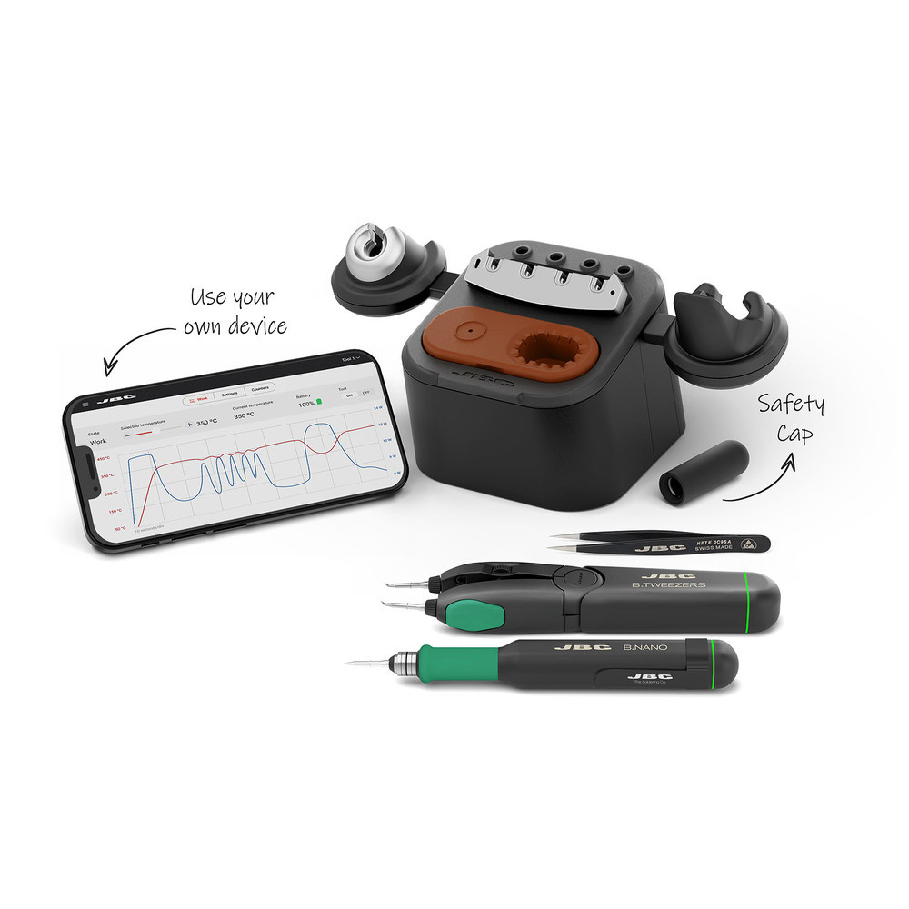 B.IRON Precision Station with Nano handpiece and tweezers, without tablet