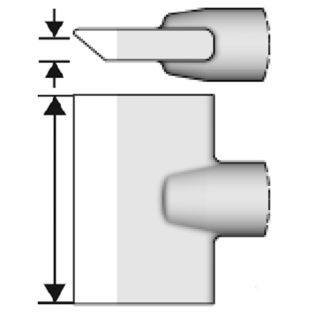 Lödspets serie C245 bladform, C245765/6,0 x 0,4 mm, rak - 3