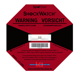 ShockWatch L-47, röd, 50 g / 50 ms