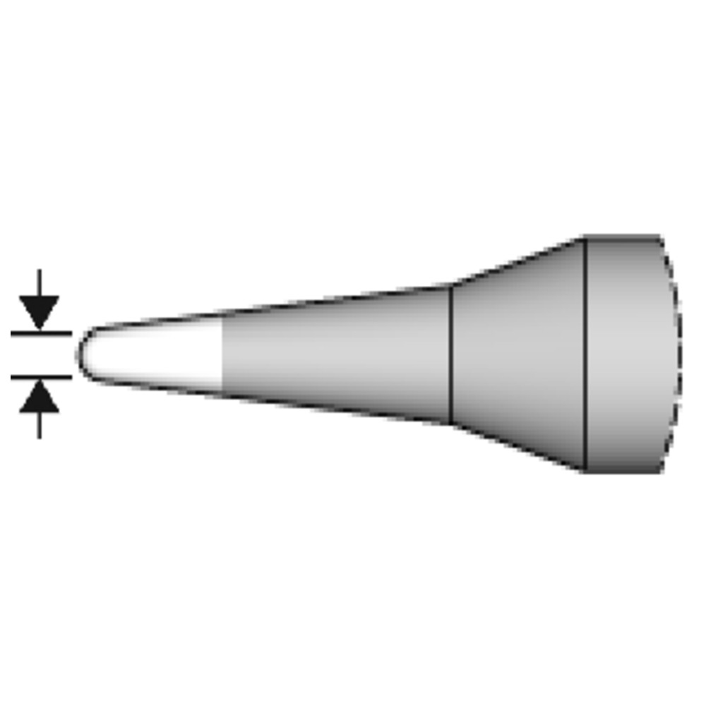 Lödspets serie C245, rund form, C245812/Ø 3,0 mm, fasad, 20 mm längre - 3