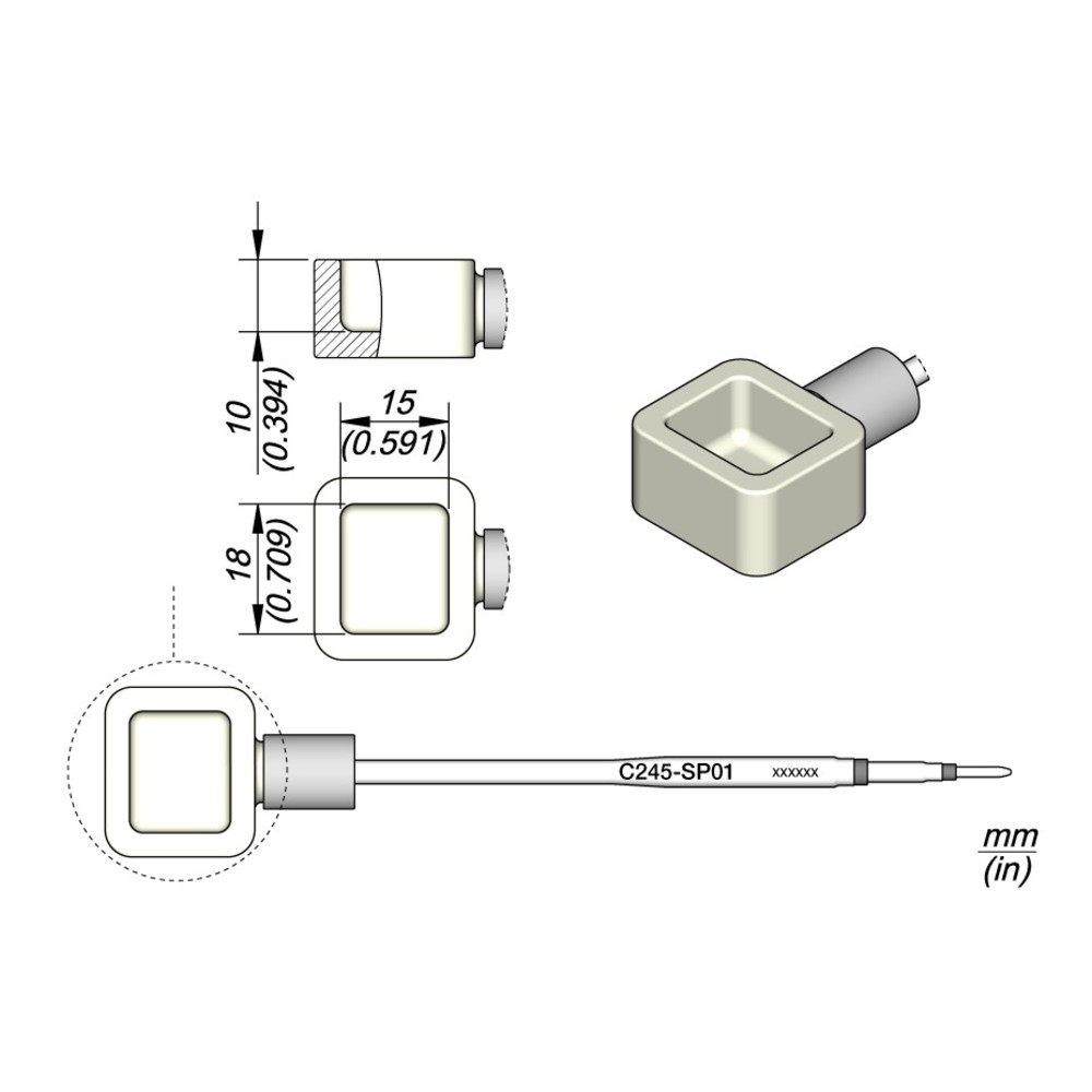 C245-SP01 solder cartridge