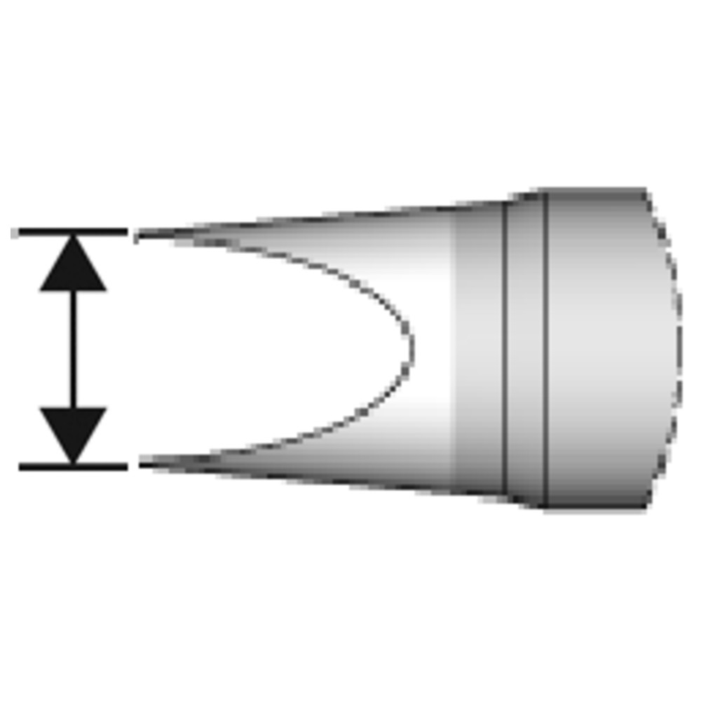 Lödspets serie C470, mejselform, C470016/7,5 x 1,7 mm, rak - 3