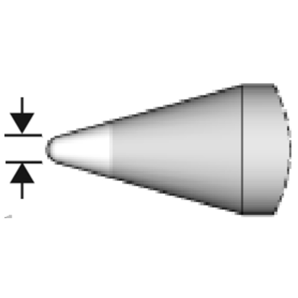 Lödspets serie C470, rund form, C470026/Ø 3,5 mm, rund form, för plast - 3