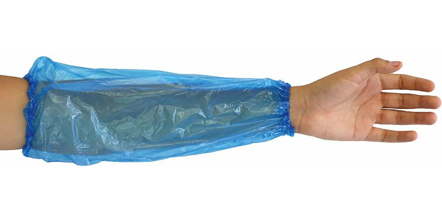 Hygostar protective sleeves PE, blue 40my, 40cm, PU: 100 pie 2826