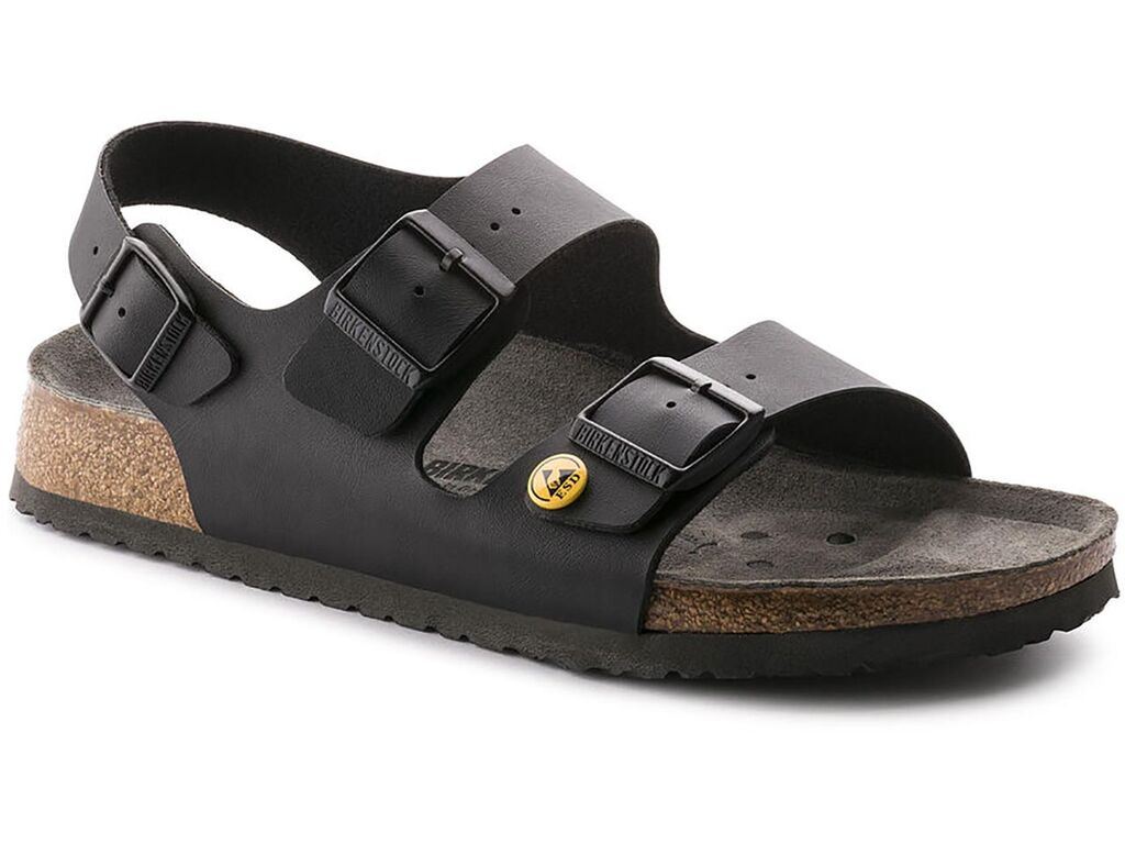 ESD Sandals MILANO 35 black, narrow, heel strap