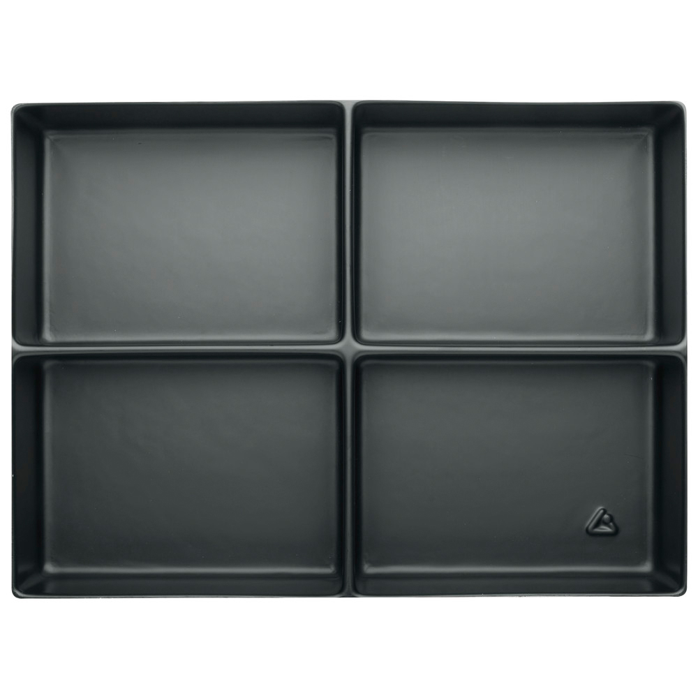 Djupdragningsbricka 60 mm, ESD, 4 fack, 116 x 160 mm