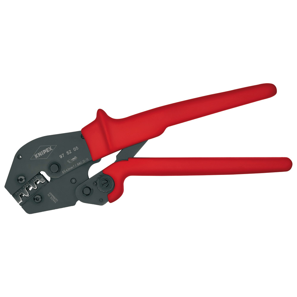Crimpnyckel, 0,5–6,0 mm², oisolerade, öppna kontaktdon