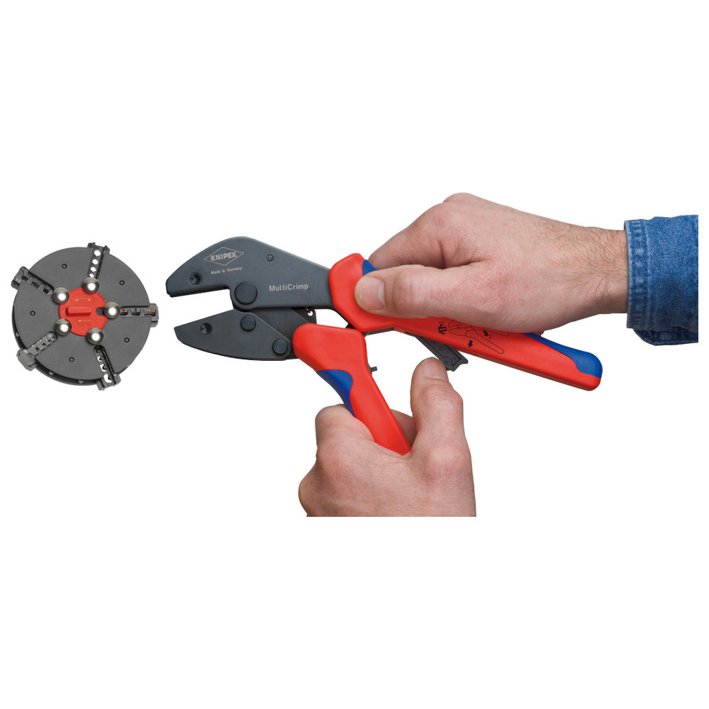 MultiCrimp crimping pliers with interchangeable magazine, 5 interchangeable inserts - 3