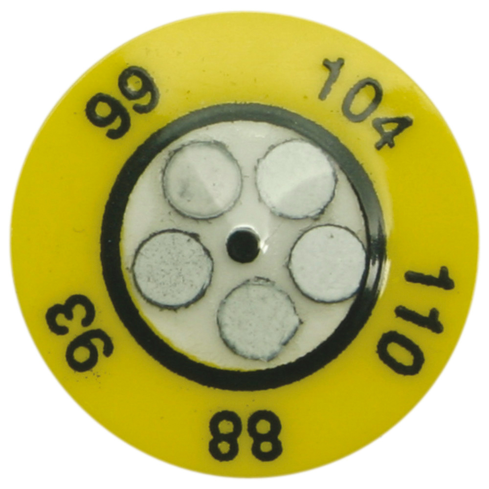 Temperaturmätpunkter, 88/93/99/104/110 °C