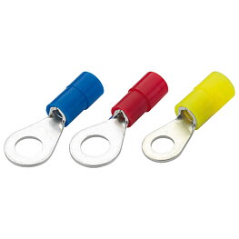 Ring terminal DIN 46237, insulated, 1.5–2.5 mm², M3.5, blue
