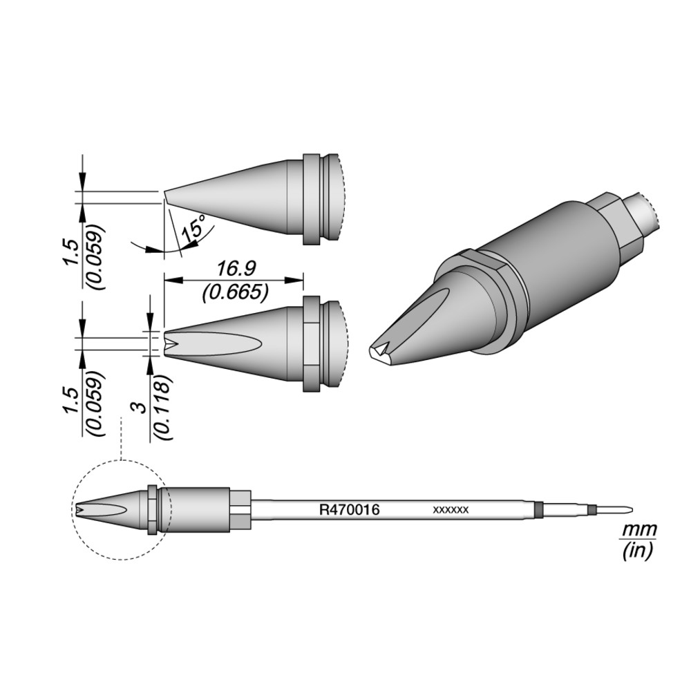 Soldering cartridge lead free R470021