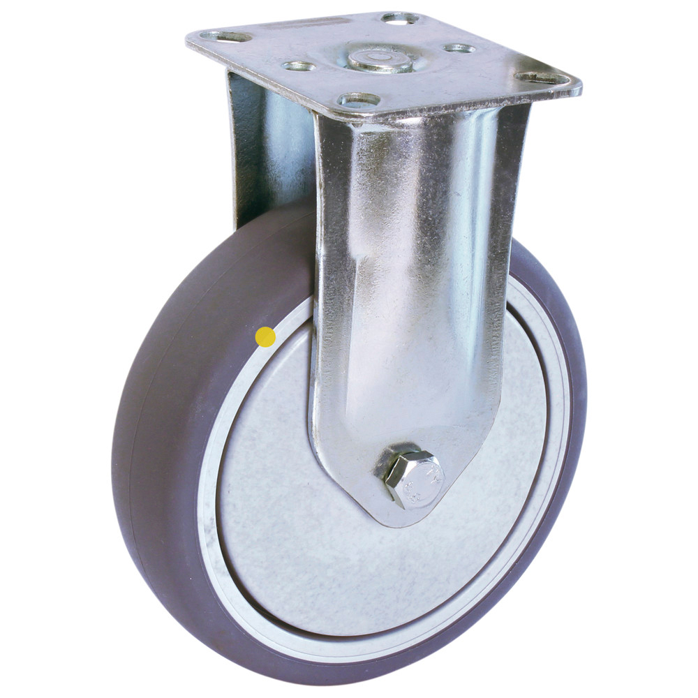 Fixed castor without total lock, ESD, diameter 75 mm