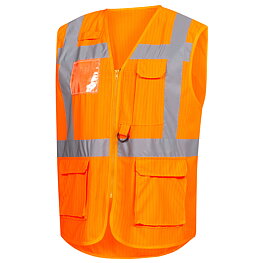 High-visibility vest, neon orange, 2XL