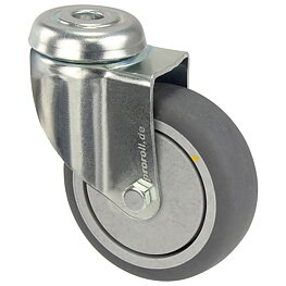 Apparatrulle, ESD, 100 mm, bärförmåga 80 kg, utan broms