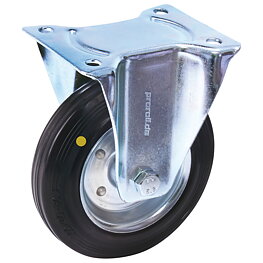 Transportbockrulle, ESD, 200 mm, med skruvplatta, bärförmåga 205 kg