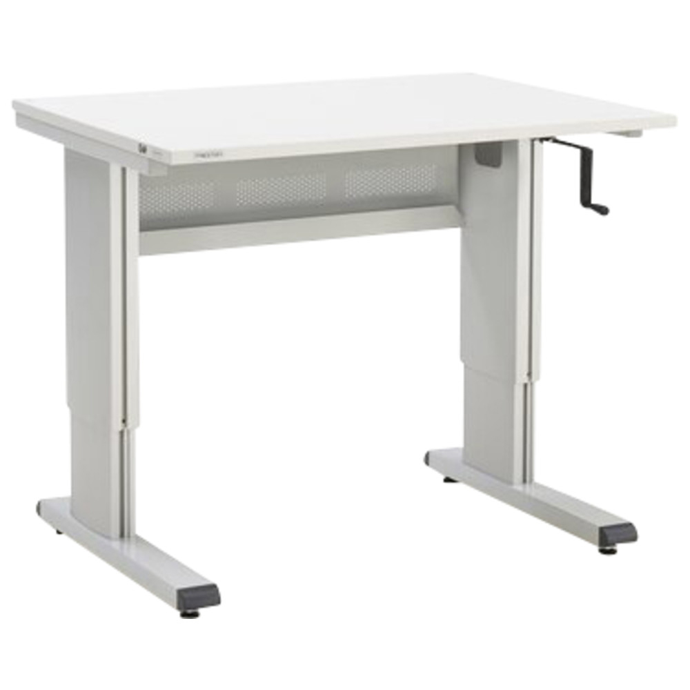 WB workbench, height-adjustable, 800 x 1073 mm, hand crank