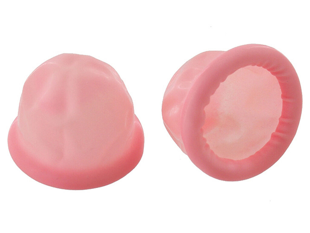 ESD Fingerlinge PVC, valsad, renrumskompatibel, rosa, M