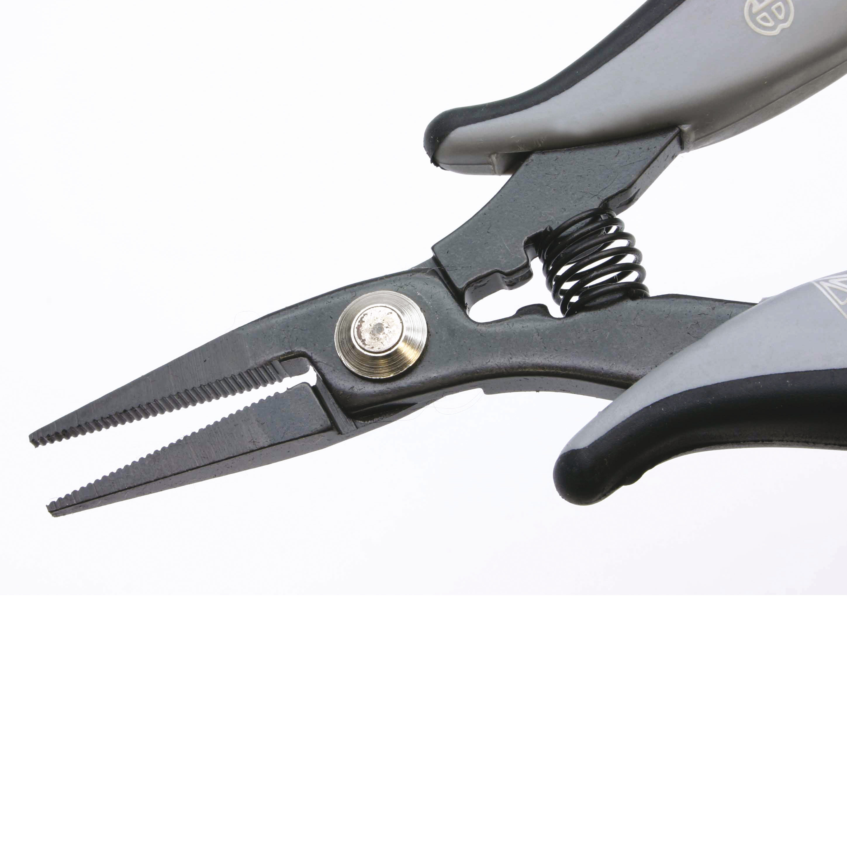 Flat-nose pliers, grooved gripping surfaces, jaw width 5.0 mm, ESD handles