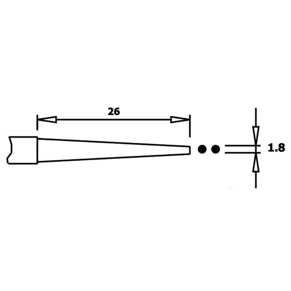 Rundtång, ESD-handtag, 154 mm - 2
