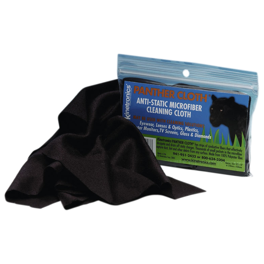 Anti-static microfiber cloth, for use with liquids, ESD