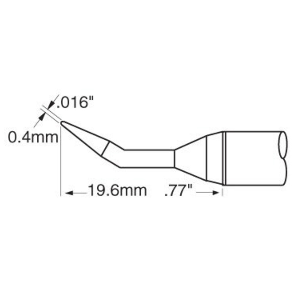 Lödpatron för PS- och MFR-system, 1,5 x 15,0 mm, konisk