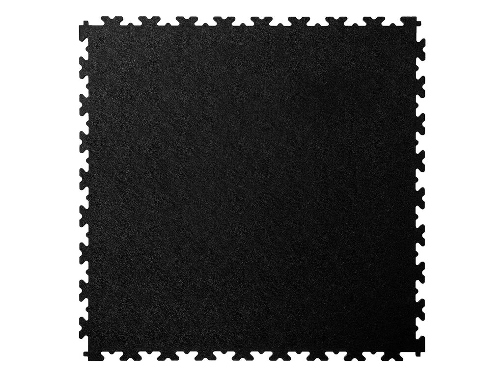 PVC-platta X-LOG, svart, slät, 500x500x7 mm, 1PU = 4 st