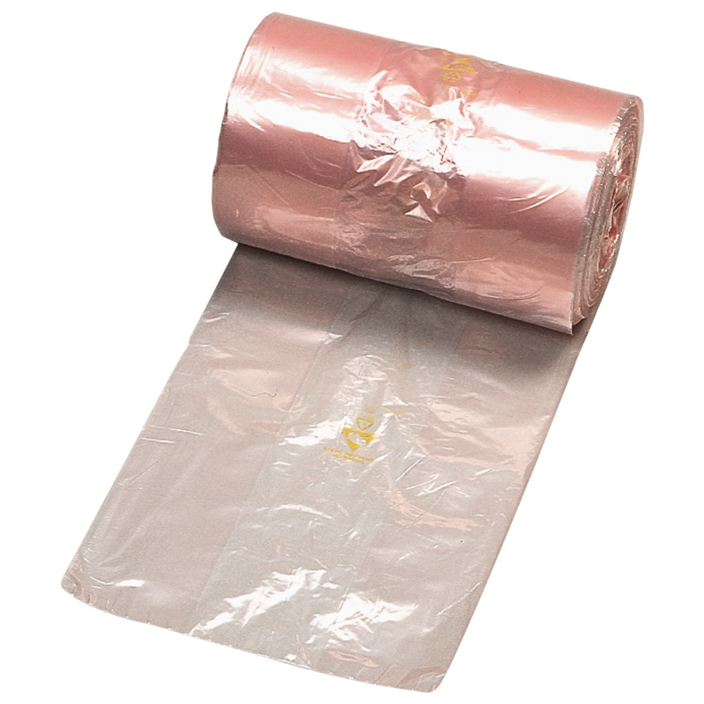 Permastat trash bags, ESD, volume 190 L, 500 + 400 x 1,200 mm