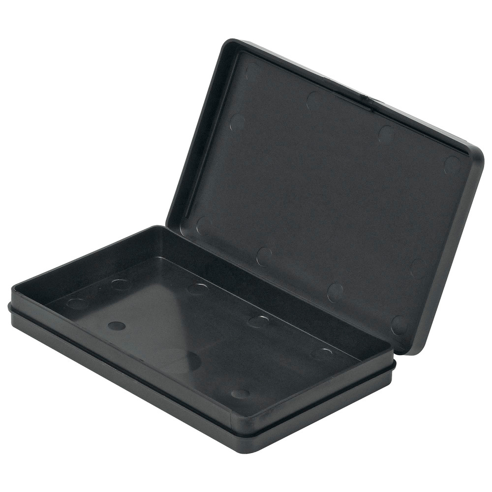 Hinged-lid containers, ESD, 178 x 133 x 78 mm
