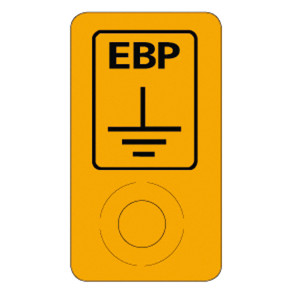 Jordningskontaktpunkt-klistermärke, ESD