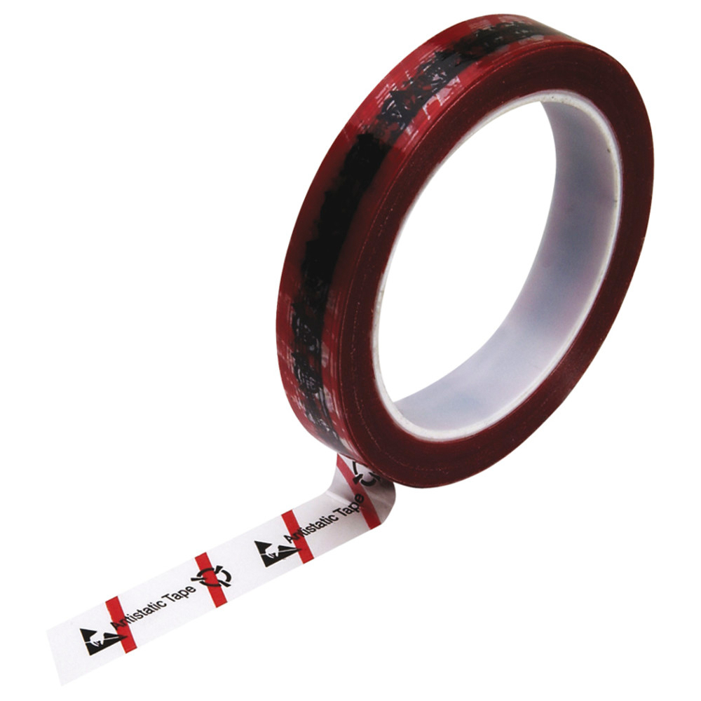 Warning tape, ESD, 19 mm