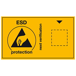 Kontrollklistermärke för förfallodatum, ESD, engelska