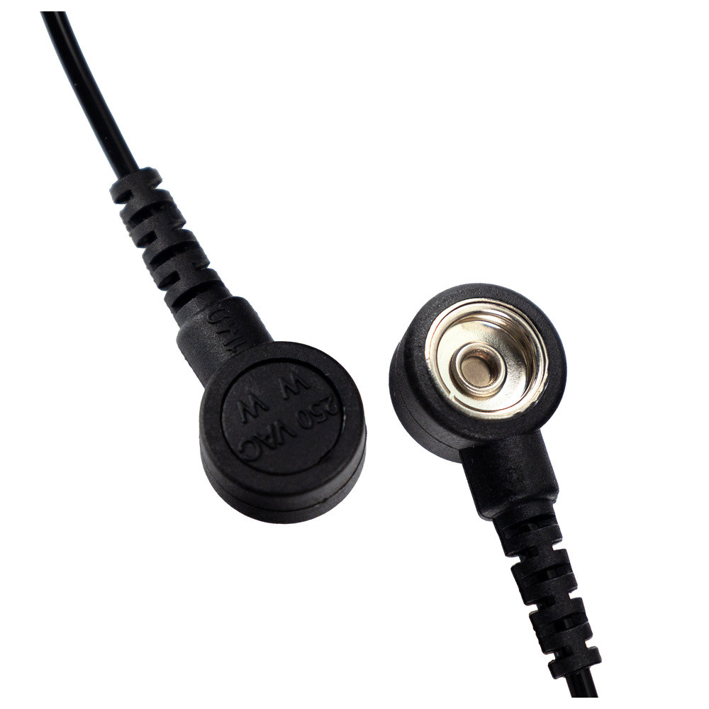 Grounding module, ESD, 10 mm DK/2.4 m spiral cable, 1 MOhm - 3