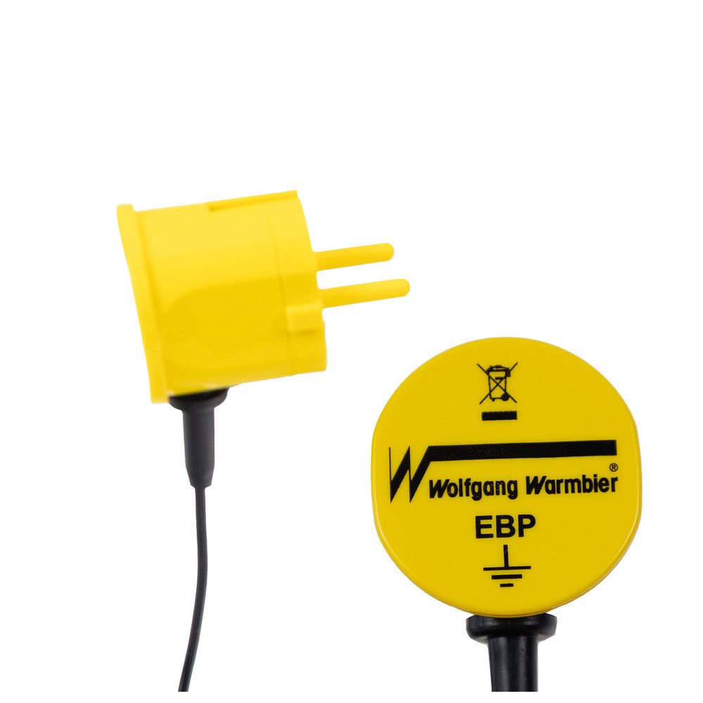 Grounding module, ESD, 10 mm DK/2.4 m spiral cable, 1 MOhm - 2
